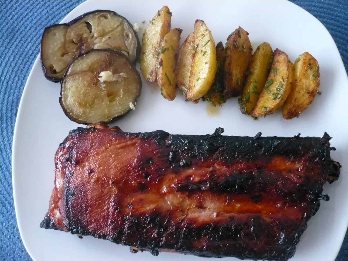Spare  - Ribs mit  Barbecue - Marinade - Rezept - Bild Nr. 17090