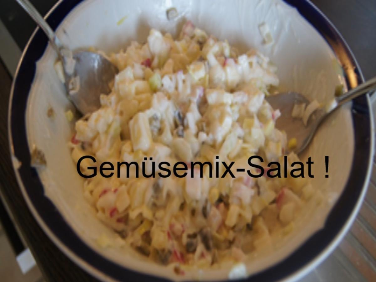 Räucher-Matjesfilets mit Gemüsemix-Salat und Pellkartoffel-Drillingen - Rezept - Bild Nr. 10