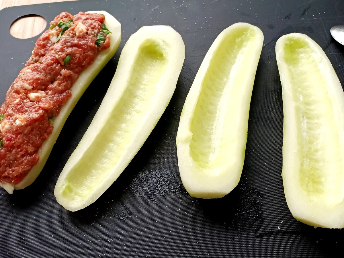 Rezept: Gefüllte Schmorgurken Bild Nr. 17094 Gefüllte Schmorgurken - Rezept - Bild Nr. 17094