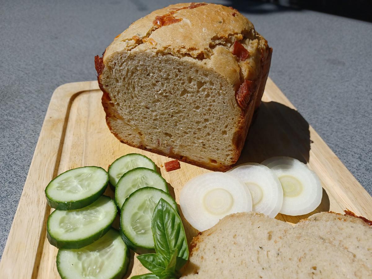 Brot mit Käse und Salami - Rezept - Bild Nr. 17101