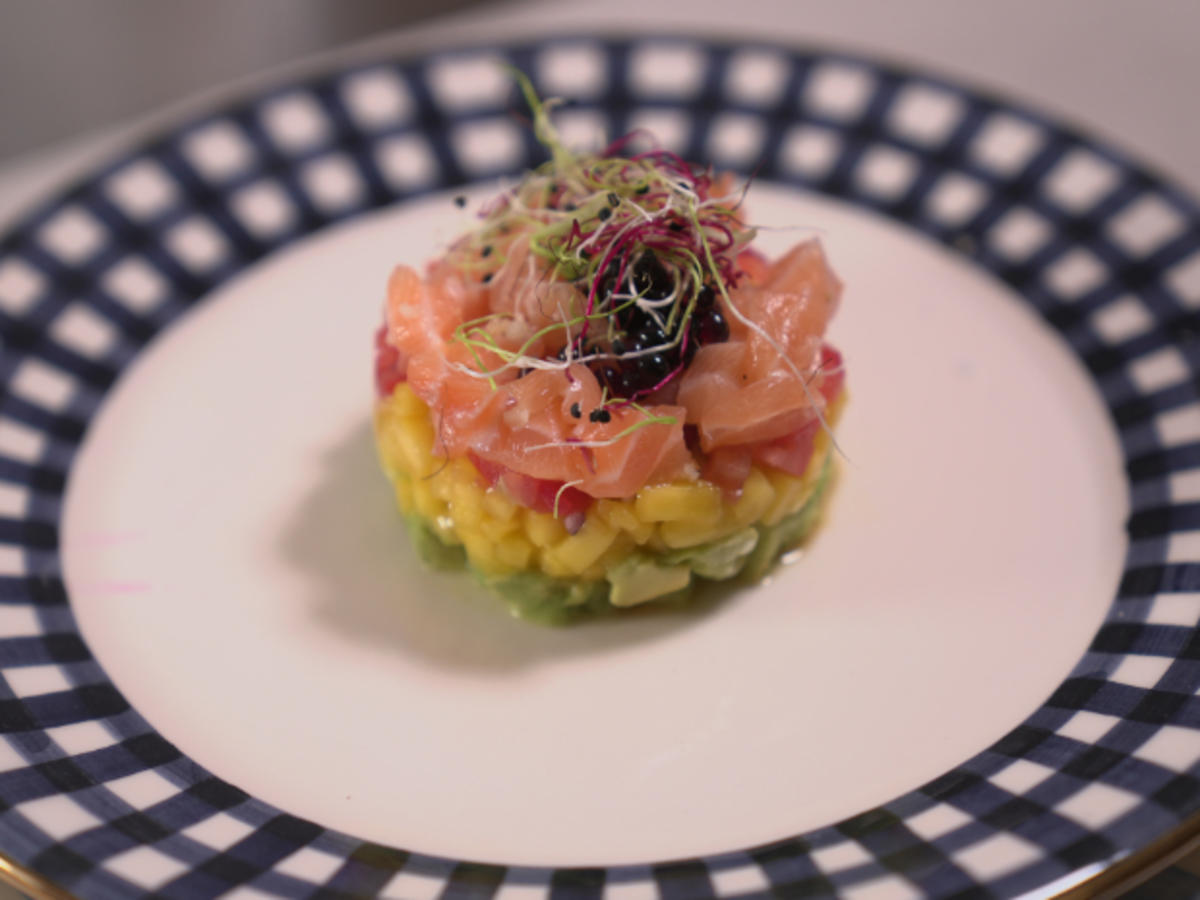 Lachs-Avocado-Mango-Tatar - Rezept mit Bild - kochbar.de
