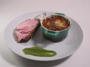 Kalbskarree mit Parmigiana di Melanzane - Rezept - Bild Nr. 17096