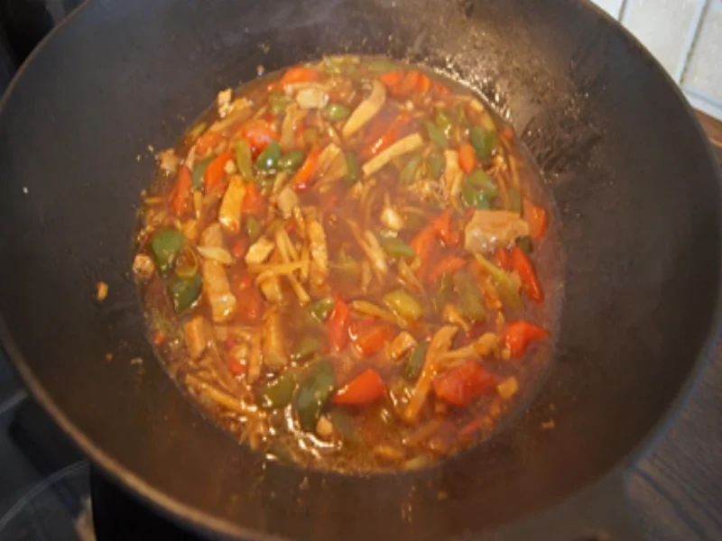 Rezept: Doppeltgegartes Schweinefleisch mit Curry-Reis Bild Nr. 17108 Doppeltgegartes Schweinefleisch mit Curry-Reis - Rezept - Bild Nr. 17108