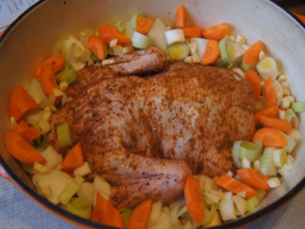 Ente aus dem Backofen mit Creme-Sauce, Rotkohl und Böhmischen Knödeln - Rezept - Bild Nr. 5