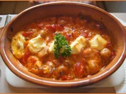 Rezept: Auflauf mit Schweinegeschnetzelten, Paprika und Champignons in Sahnesauce Bild Nr. 2 Auflauf mit Schweinegeschnetzelten, Paprika und Champignons in Sahnesauce - Rezept - Bild Nr. 2