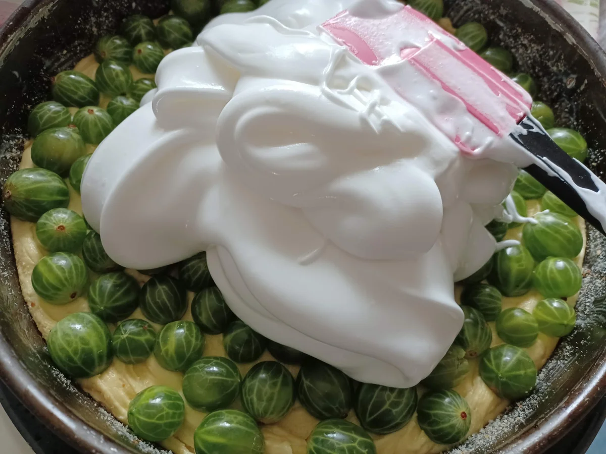 Rezept: Stachelbeer - Baiserkuchen Bild Nr. 17107 Stachelbeer - Baiserkuchen - Rezept - Bild Nr. 17107