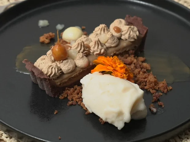 Rezept: Birnen-Sorbet auf Kaffee-Crumble mit Kaffee-Tarte Bild Nr. 17096 Birnen-Sorbet auf Kaffee-Crumble mit Kaffee-Tarte - Rezept - Bild Nr. 17096