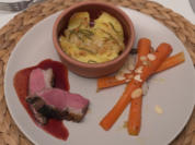 Lammmedaillons an Honig- Karotten mit Stampfkartoffeln - Rezept - Bild Nr. 2