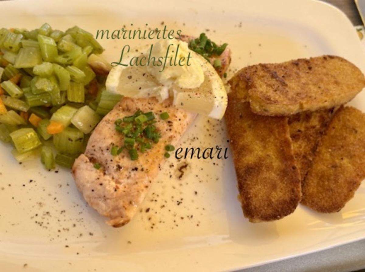 mariniertes Lachsfilet mit feinem Zitronensößchen - Rezept - Bild Nr. 17109