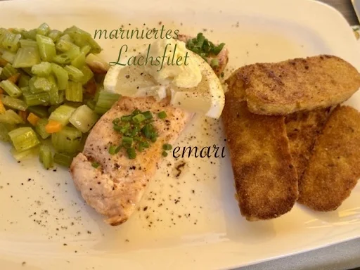 Rezept: mariniertes Lachsfilet mit feinem Zitronensößchen Bild Nr. 17109 mariniertes Lachsfilet mit feinem Zitronensößchen - Rezept - Bild Nr. 17109