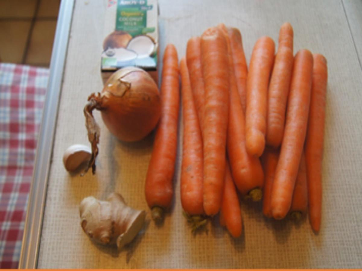 Möhren-Ingwer-Suppe mit Garneleneinlage - Rezept - Bild Nr. 3