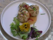 Rezept: Dumplings mit Schwein- und Garnelenfรผllung und Bรคrlauch Bild Nr. 17111 Dumplings mit Schwein- und Garnelenfรผllung und Bรคrlauch - Rezept - Bild Nr. 17111