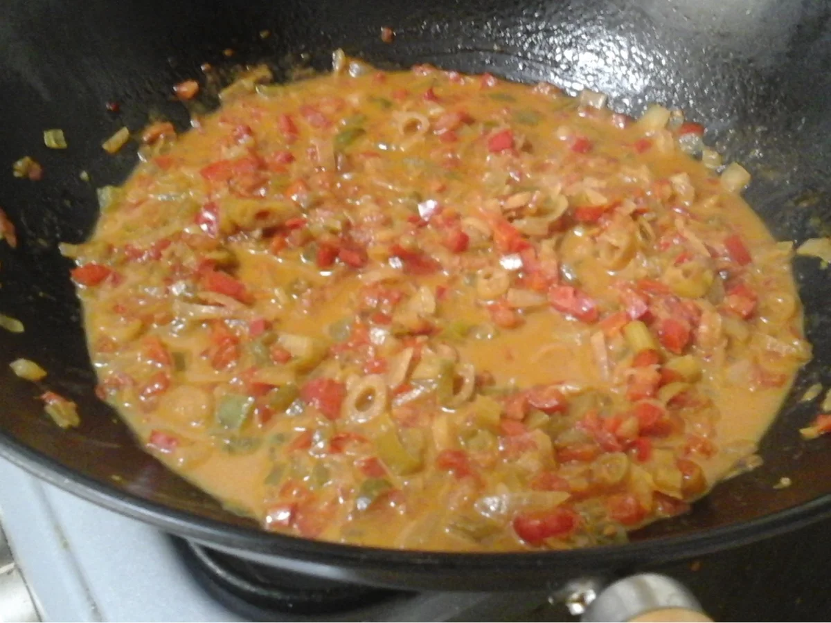 Gekochte Eier auf Paprika-Tomaten-Bett mit Drillingen - Rezept - Bild Nr. 17