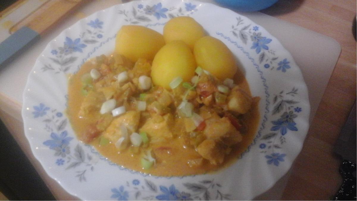 Fischcurry mit Drillingen - Rezept - Bild Nr. 17121