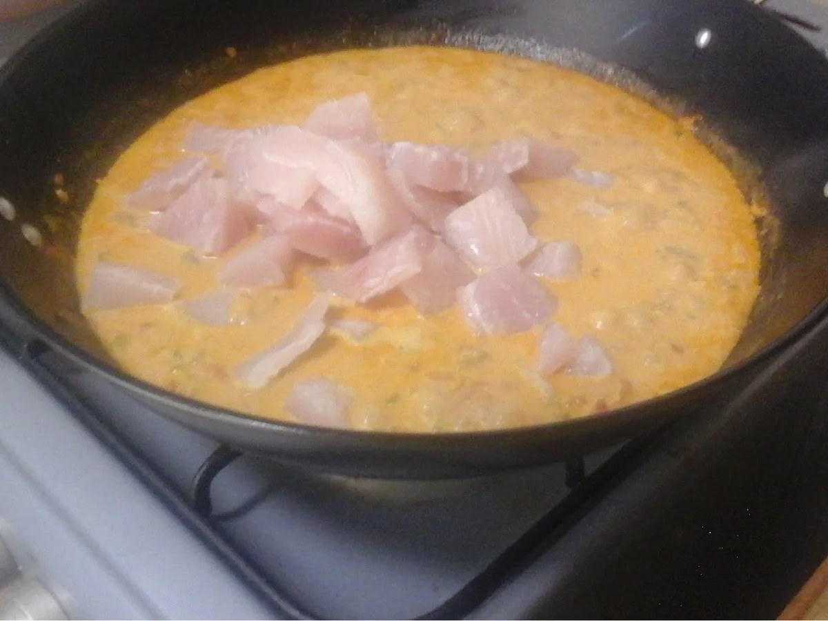 Rezept: Fischcurry mit Drillingen Bild Nr. 17131 Fischcurry mit Drillingen - Rezept - Bild Nr. 17131