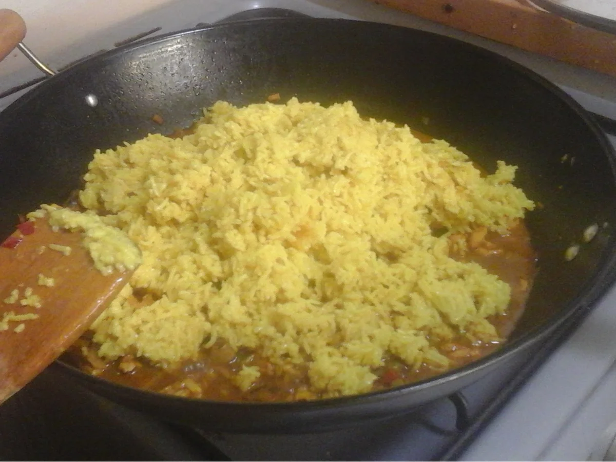 Birani mit Hähnchenfleisch, Gemüsemix und Eiern - Rezept - Bild Nr. 12