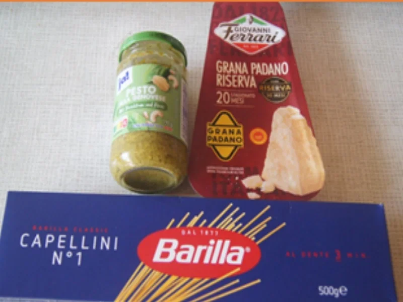 Rezept: Capellini mit Pesto alla Genovese und Grana Padano Reserva Bild Nr. 3 Capellini mit Pesto alla Genovese und Grana Padano Reserva - Rezept - Bild Nr. 3