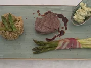 Rinderfilet mit Spargel-Risotto und Spargel im Speck - Rezept - Bild Nr. 17121