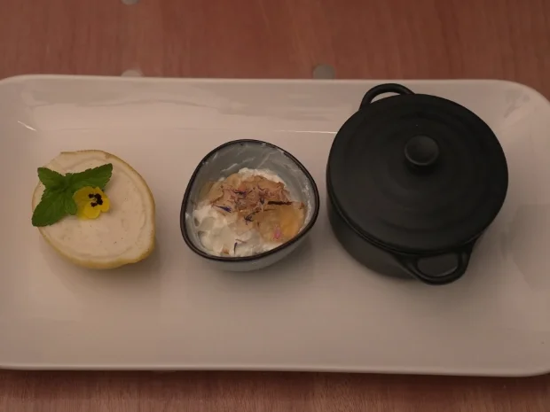 Holunderblütentraum mit Zitronen-Sahne und Apfel-Vanillepudding - Rezept - Bild Nr. 2