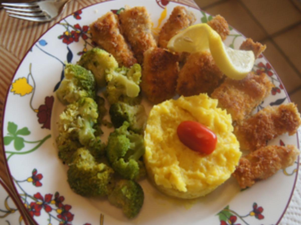 Knusprige Fisch-Sticks mit Brokkoli und Kartoffelstampf - Rezept - Bild Nr. 15