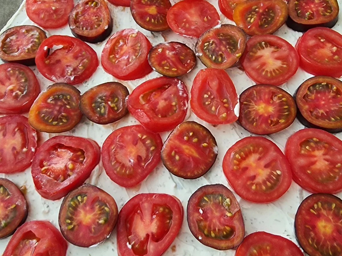 Flammkuchen mit Tomaten - Rezept - Bild Nr. 17145