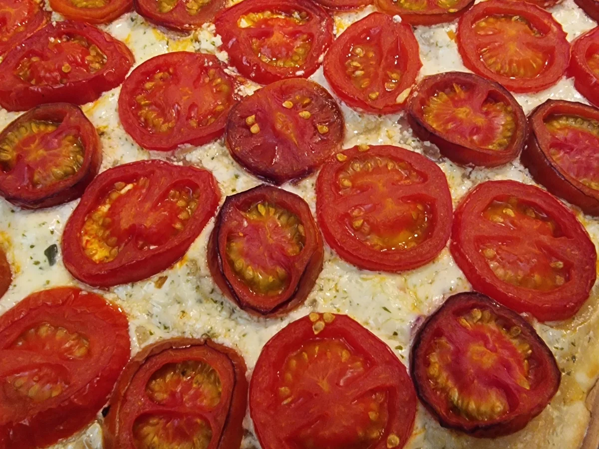 Flammkuchen mit Tomaten - Rezept - Bild Nr. 17147