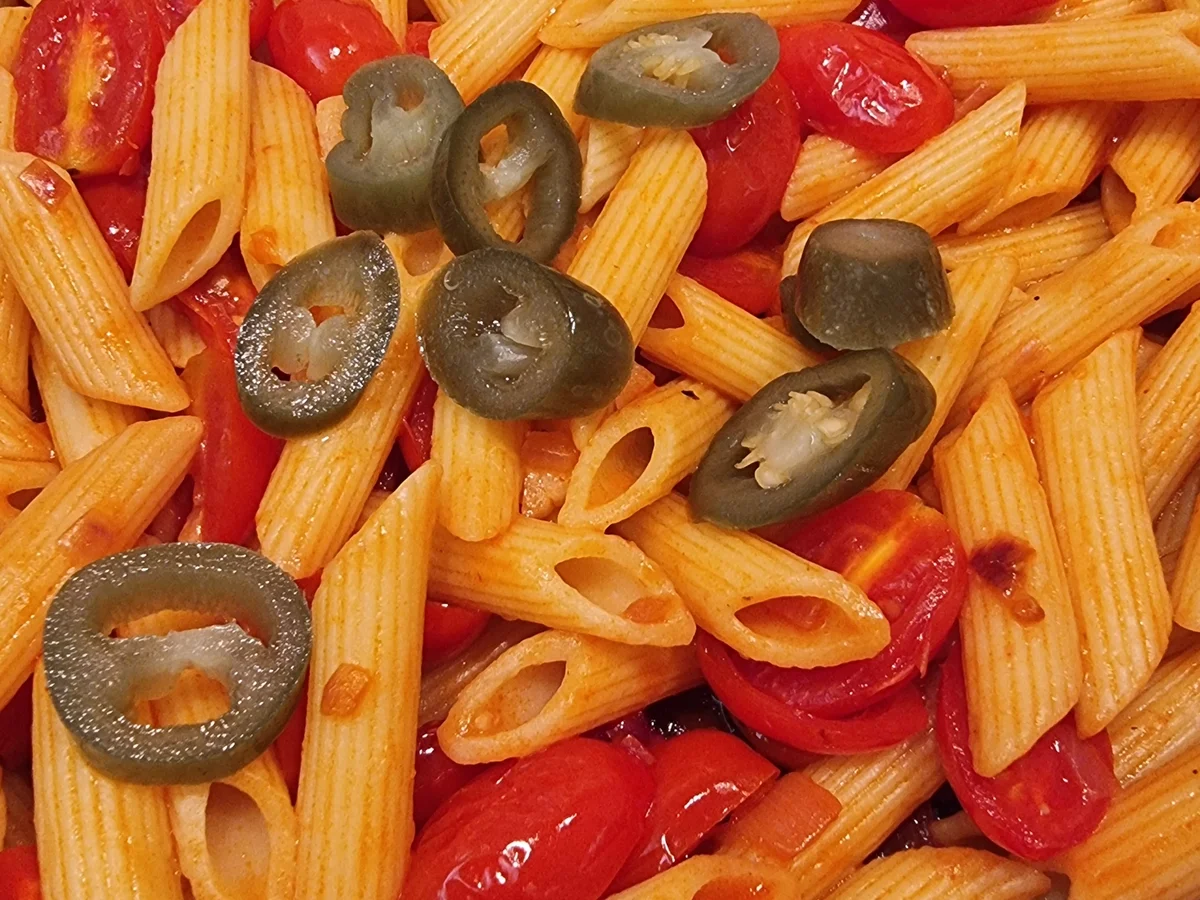 Rezept: Penne Arrabiata mit Rucola Bild Nr. 17149 Penne Arrabiata mit Rucola - Rezept - Bild Nr. 17149