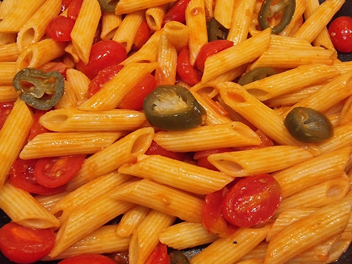 Rezept: Penne Arrabiata mit Rucola Bild Nr. 17150 Penne Arrabiata mit Rucola - Rezept - Bild Nr. 17150