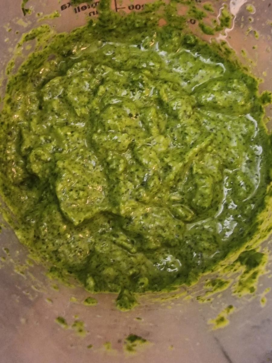 Nudeln mit Rucola-Basilikum-Pesto - Rezept - Bild Nr. 17140