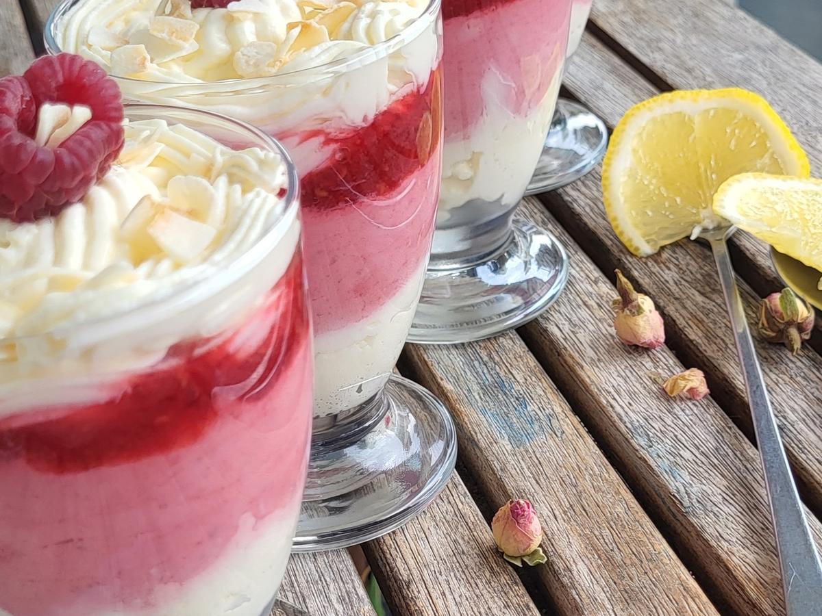 Himbeere-Mascarpone-Dessert, cremig fein
