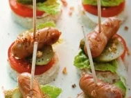 Rezept: Hotdog - Spieße Hotdog - Spieße - Rezept