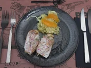 Kaninchen mit Fenchelsalat und Fenchel-Pfeffer-Baguette - Rezept - Bild Nr. 2