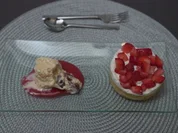 Erdbeerkuchen und gebranntes Mandel-Eis - Rezept - Bild Nr. 2