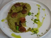 Marinierte Pilze mit Erbsen-Minz-Püree - Rezept - Bild Nr. 2