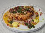 Blumenkohlsteak mit Bohnenpüree, Chimichurri und Zitronen Mayonnaise - Rezept - Bild Nr. 2