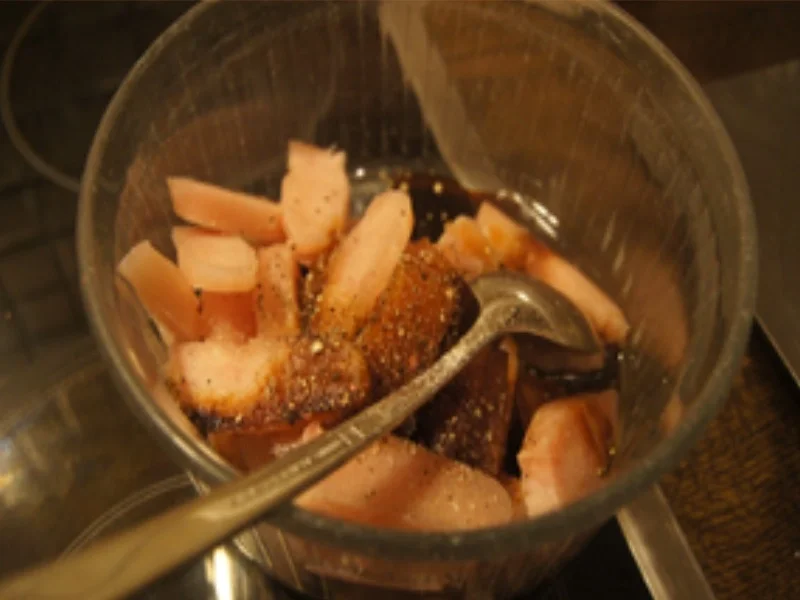 Rezept: Frittiertes Hähnchenfleisch süß-sauer mit Jasmin-Reis Bild Nr. 3 Frittiertes Hähnchenfleisch süß-sauer mit Jasmin-Reis - Rezept - Bild Nr. 3