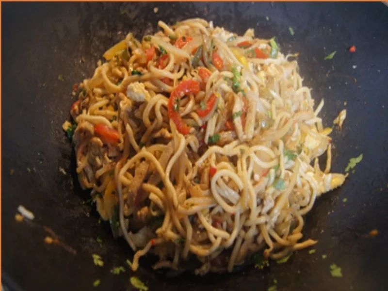 Rezept: Hähnchenbrustfilet mit Gemüsemix. Ei und Mie-Nudeln Bild Nr. 21 Hähnchenbrustfilet mit Gemüsemix. Ei und Mie-Nudeln - Rezept - Bild Nr. 21