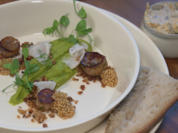 Kräuterseitlinge mit Erbsenpüree und Mairüben - Rezept - Bild Nr. 17140
