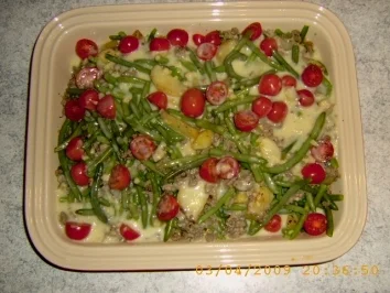 Rezept: Kartoffelauflauf mit Hack, Bohnen und Tomaten Bild Nr. 2 Kartoffelauflauf mit Hack, Bohnen und Tomaten - Rezept - Bild Nr. 2