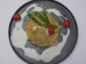 Steinbeißer mit Parmesankruste und Safranrisotto - Rezept - Bild Nr. 17140