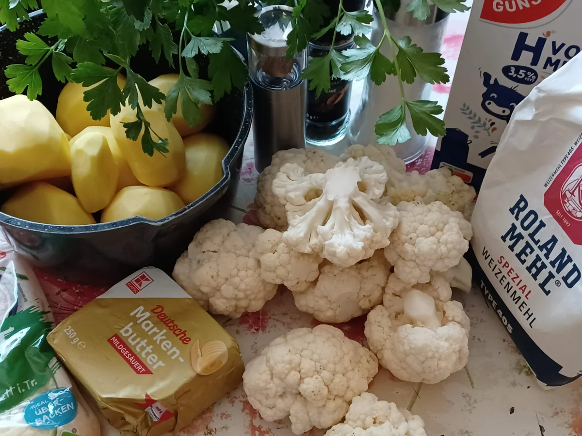 Rezept: Kartoffelauflauf mit Blumenkohl Bild Nr. 4 Kartoffelauflauf mit Blumenkohl - Rezept - Bild Nr. 4