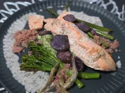 Rezept: Lachs mit Spargel, Bimi und Zitronen-Dillsauce Bild Nr. 17143 Lachs mit Spargel, Bimi und Zitronen-Dillsauce - Rezept - Bild Nr. 17143