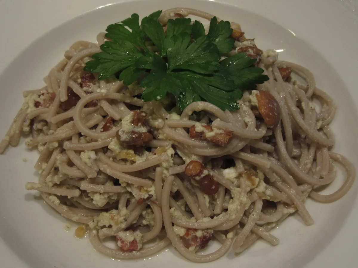 Rezept: Pasta: Pfifferling-Carbonara Bild Nr. 17143 Pasta: Pfifferling-Carbonara - Rezept - Bild Nr. 17143