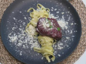 Gegrilltes Beef-Tatar mit Tagliatelle al limone - Rezept - Bild Nr. 17143