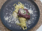 Gegrilltes Beef-Tatar mit Tagliatelle al limone - Rezept - Bild Nr. 17143