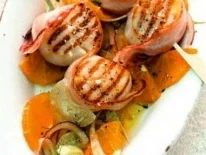 Jacobsmuscheln auf Orangen - Fenchel - Salat - Rezept