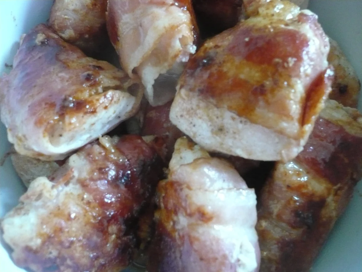 Rezept: Putenhappen im Speckmantel Bild Nr. 10 Putenhappen im Speckmantel - Rezept - Bild Nr. 10