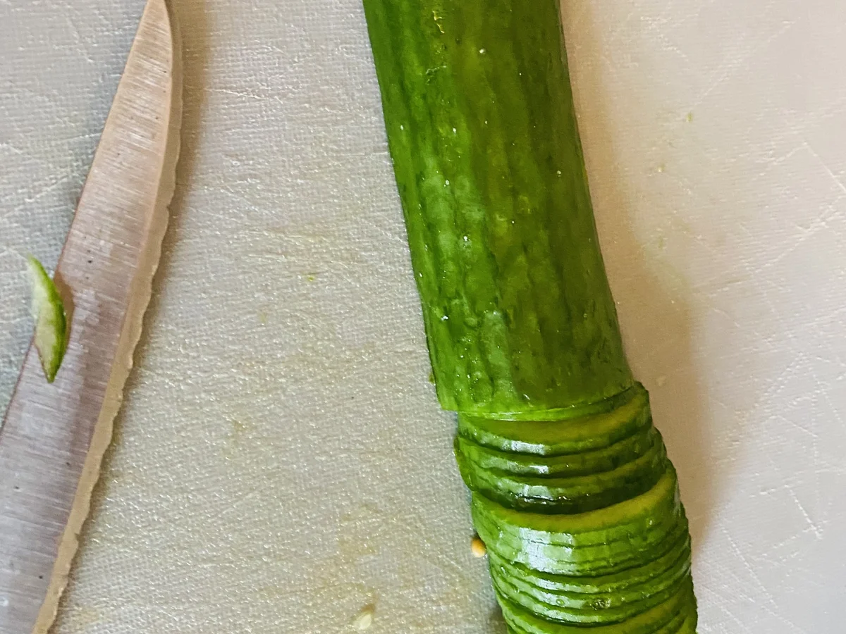 Gurken-Kichererbsen-Salat mit Feta - Rezept - Bild Nr. 17149