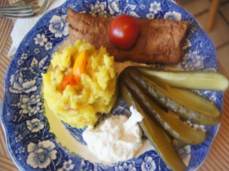 Bratherings-Filet mit Kartoffel-Stampf und Gewürzgurke - Rezept - Bild Nr. 9