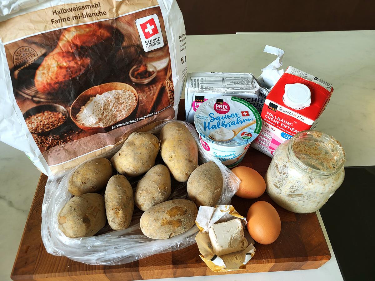 Schwäbischer Kartoffelkuchen - einfach - von Claton